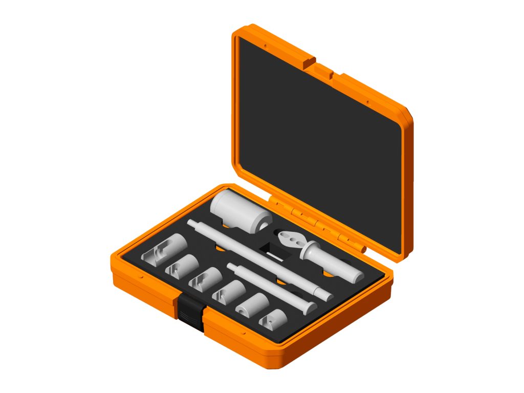 Conjunto extratores percussão