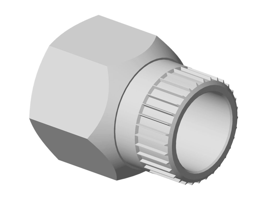 Chave vazada encaixe